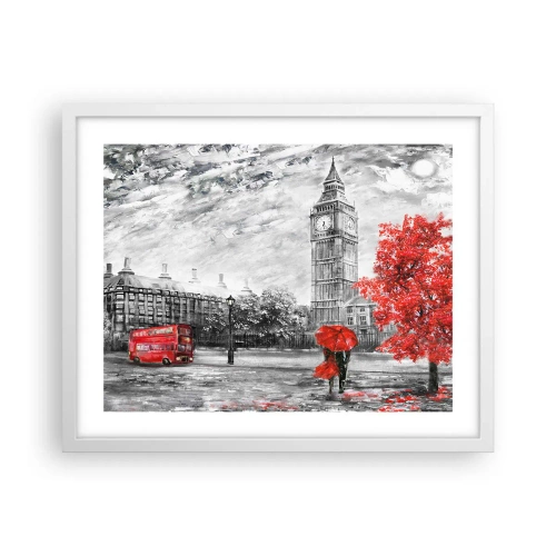 Affiche dans un cadre blanc - Poster - Une journée passionnante - 50x40 cm