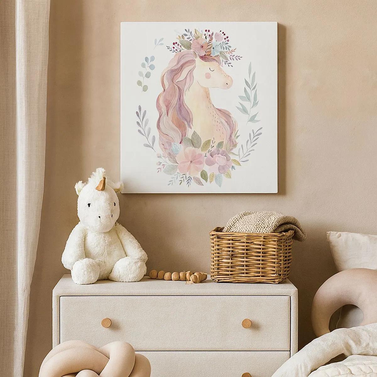 Impression sur toile - Image sur toile - Invitation au monde des contes de fées - 30x30 cm