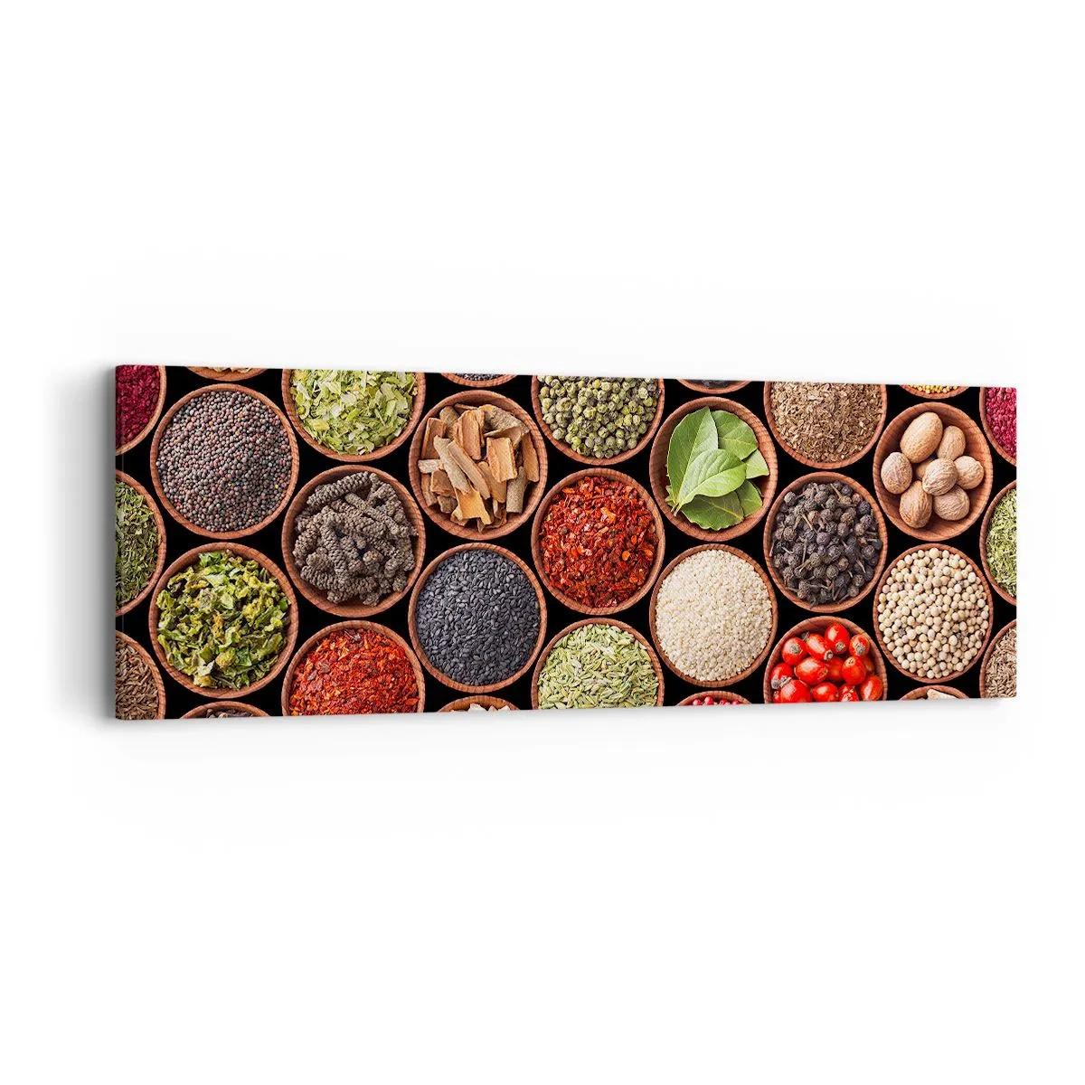 Impression sur toile - Image sur toile - Toutes les saveurs du monde - 90x30 cm