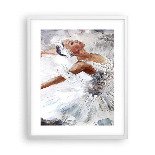 Affiche dans un cadre blanc - Poster - Délicat et léger comme du tulle - 40x50 cm