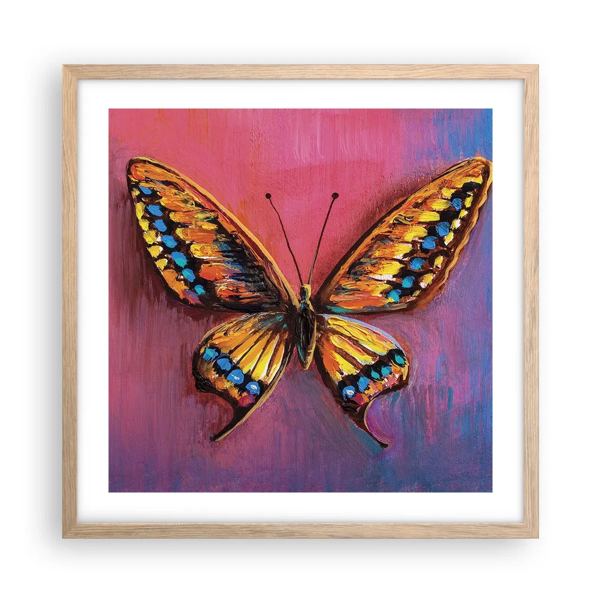 Affiche dans un chêne clair - Poster - Un joyau de la nature - 50x50 cm