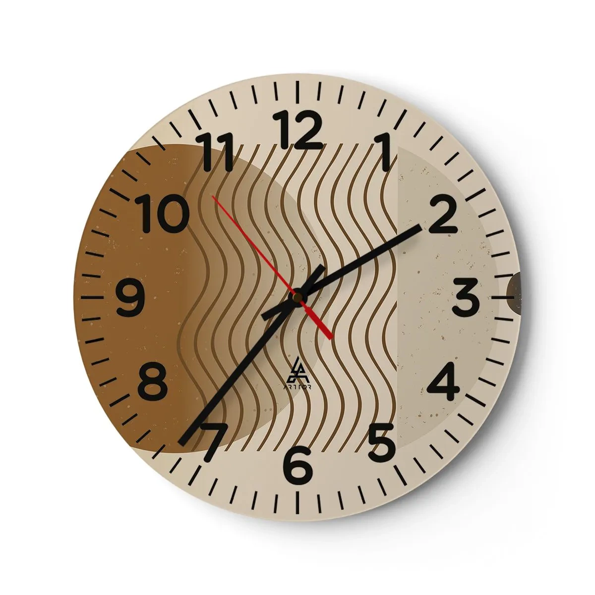 Horloge murale - Pendule murale - Sur l'origine des figures géométriques - 30x30 cm