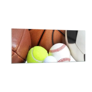 Impression sur verre - Image sur verre - Le football nous connecte ! - 100x40 cm