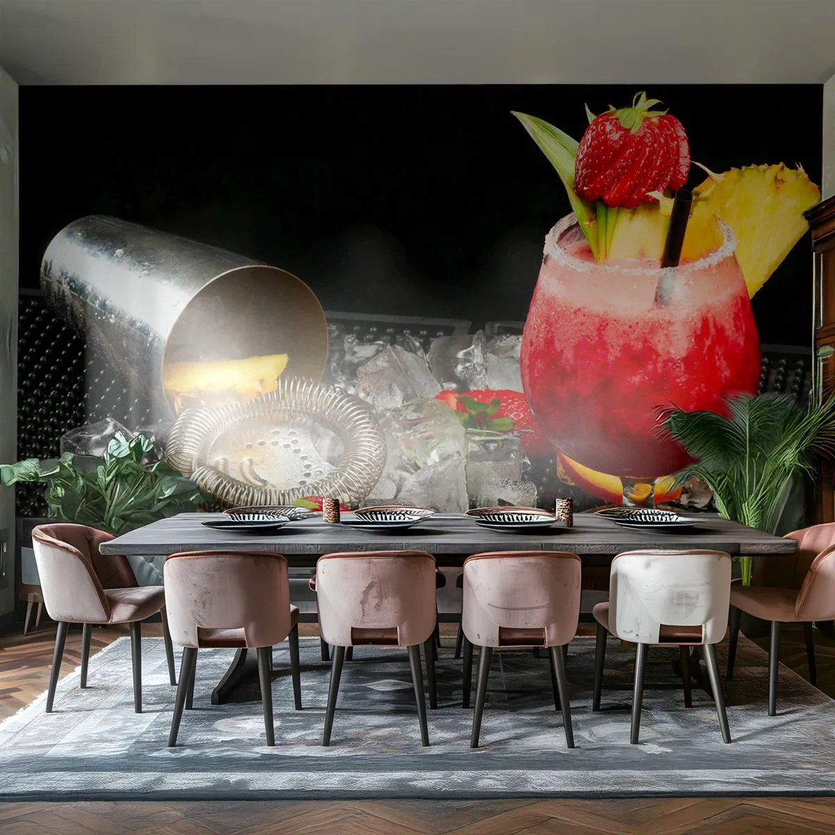 Papier Peint Photo Premium Sand - Envouter le goût - Boire, Cocktail, Mixeur - 150x105 cm