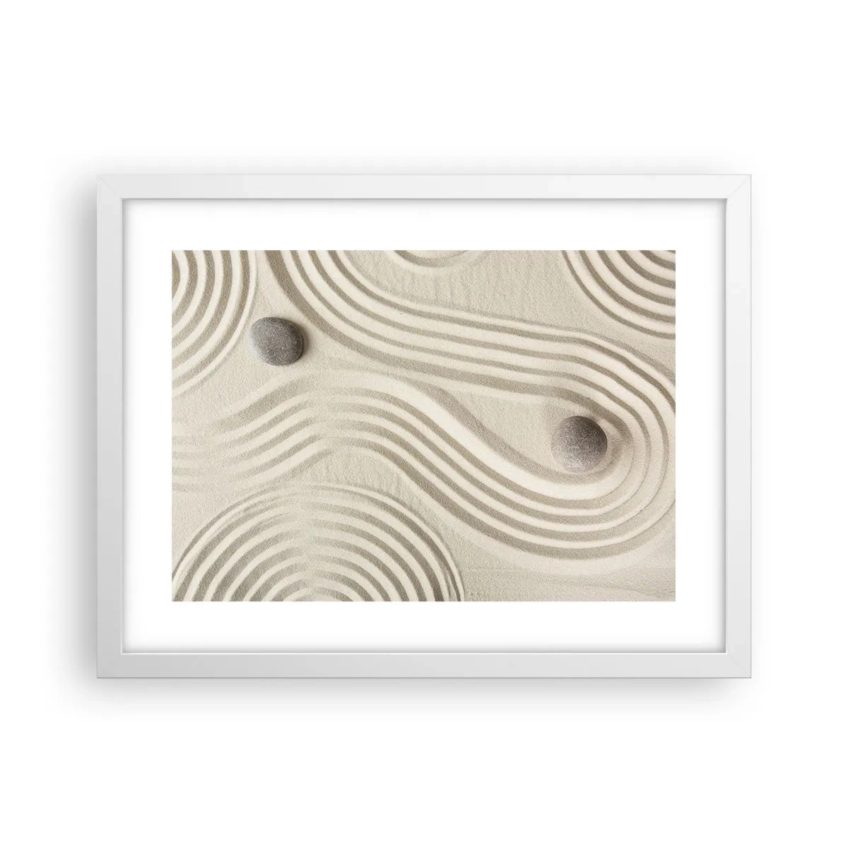 Affiche dans un cadre blanc - Poster - Touche de chaleur - 40x30 cm