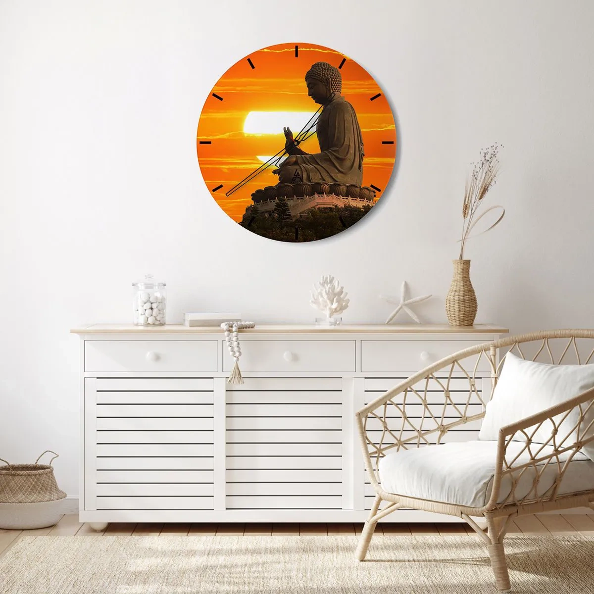 Horloge murale - Pendule murale - Aucune peur du monde - 40x40 cm