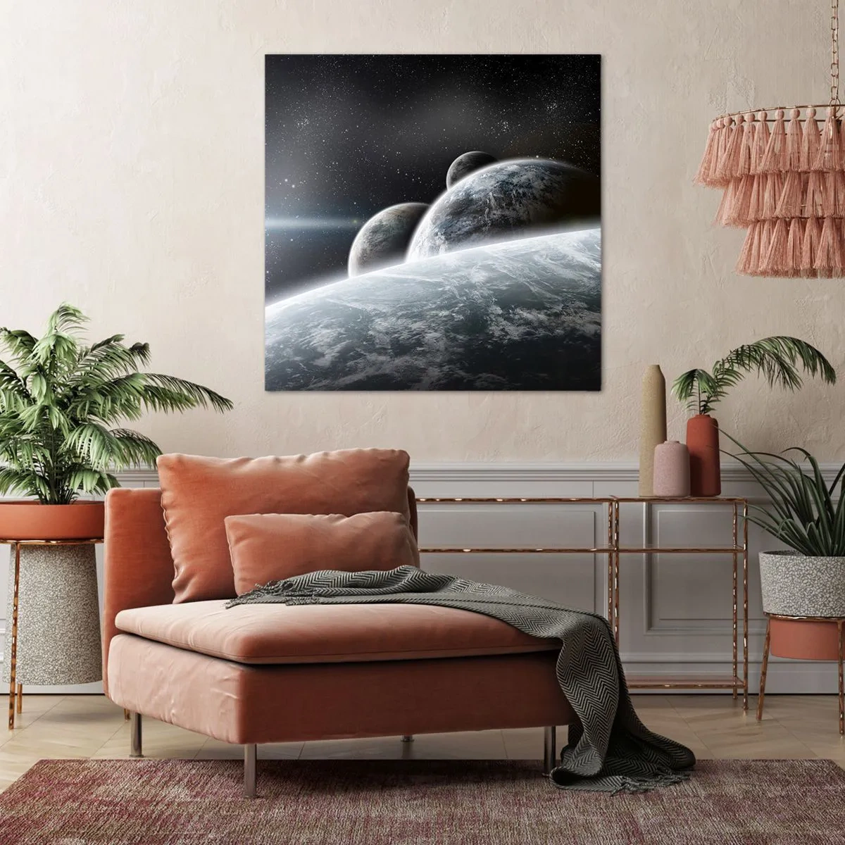 Impression sur toile - Image sur toile - Musique cosmique des sphères - 40x40 cm