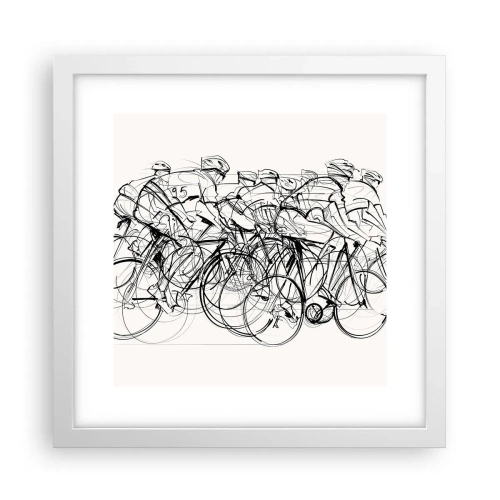 Affiche dans un cadre blanc - Poster - Ensemble en équipe - 30x30 cm