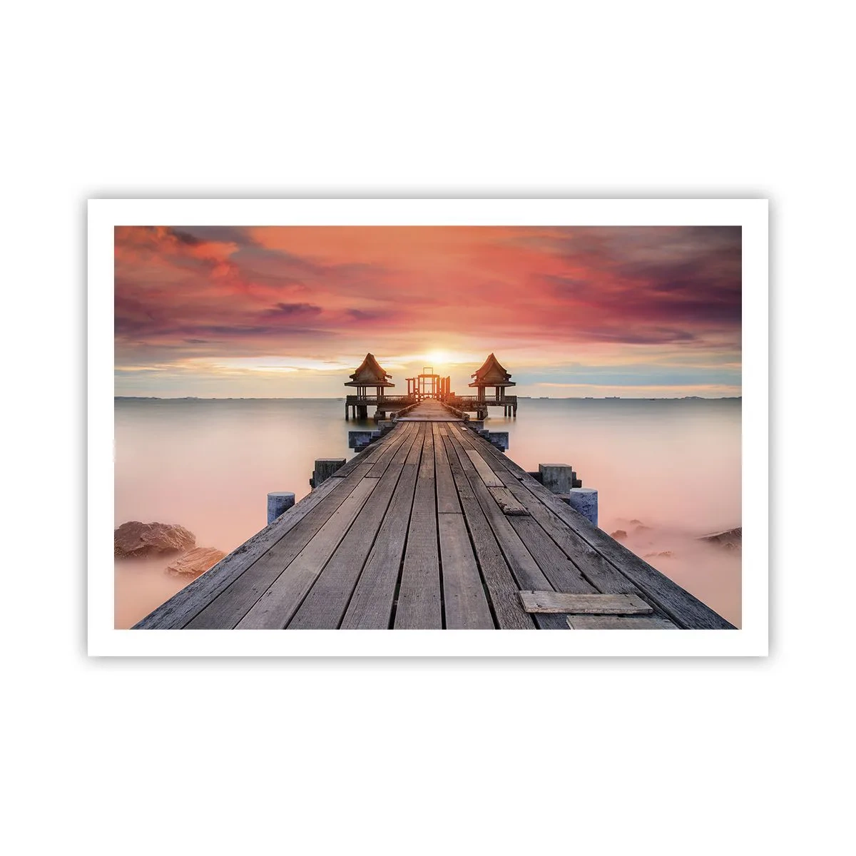 Affiche - Poster - L'Ouest à l'Est - 91x61 cm