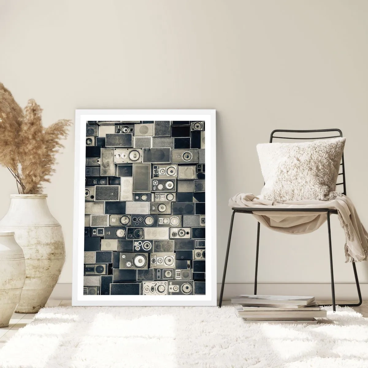 Affiche dans un cadre blanc - Poster - Tout va bien - 70x100 cm