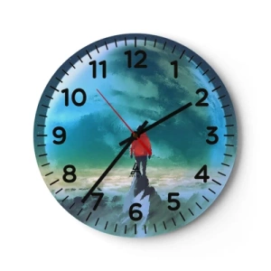 Horloge murale - Pendule murale - Explorateur de la nouvelle terre - 30x30 cm