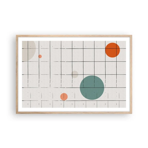 Affiche dans un chêne clair - Poster - Piégé. Nous ou eux ? - 91x61 cm