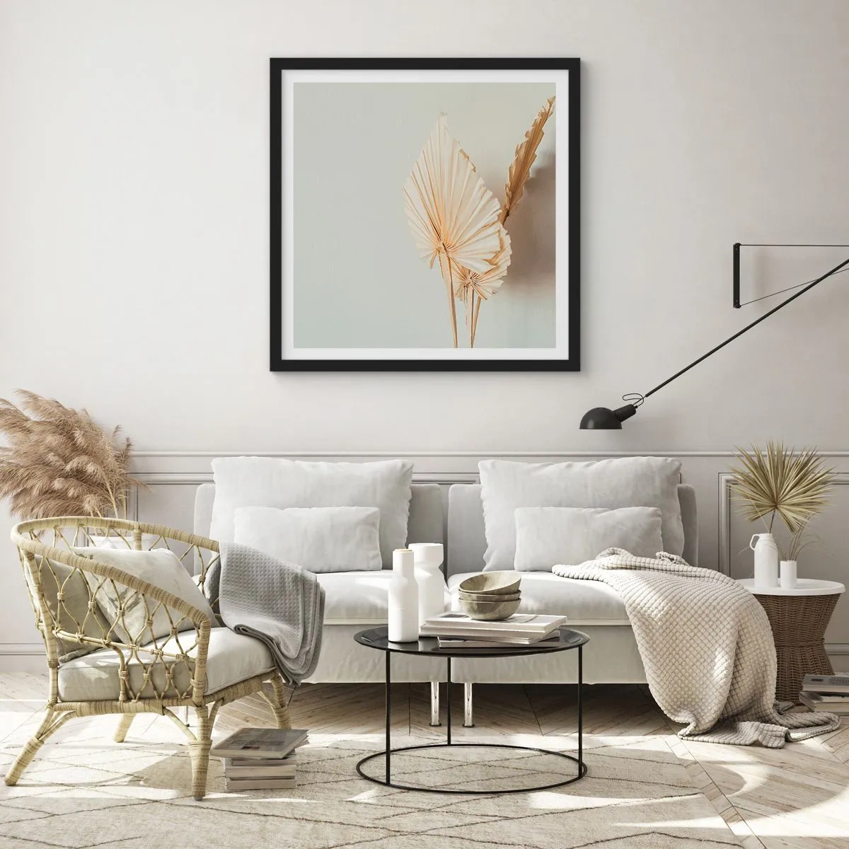 Affiche dans un cadre noir - Poster - Quand tu dois t’apaiser - 50x50 cm