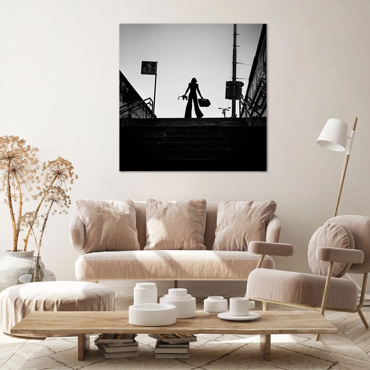 Impression sur toile - Image sur toile - Pèlerinage urbain - 40x40 cm