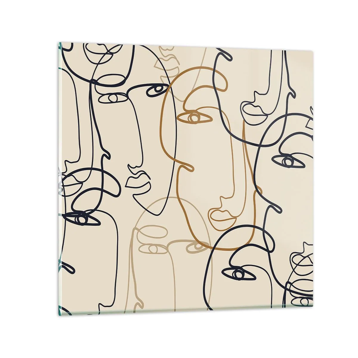 Impression sur verre - Image sur verre - Portrait multiplié - 40x40 cm