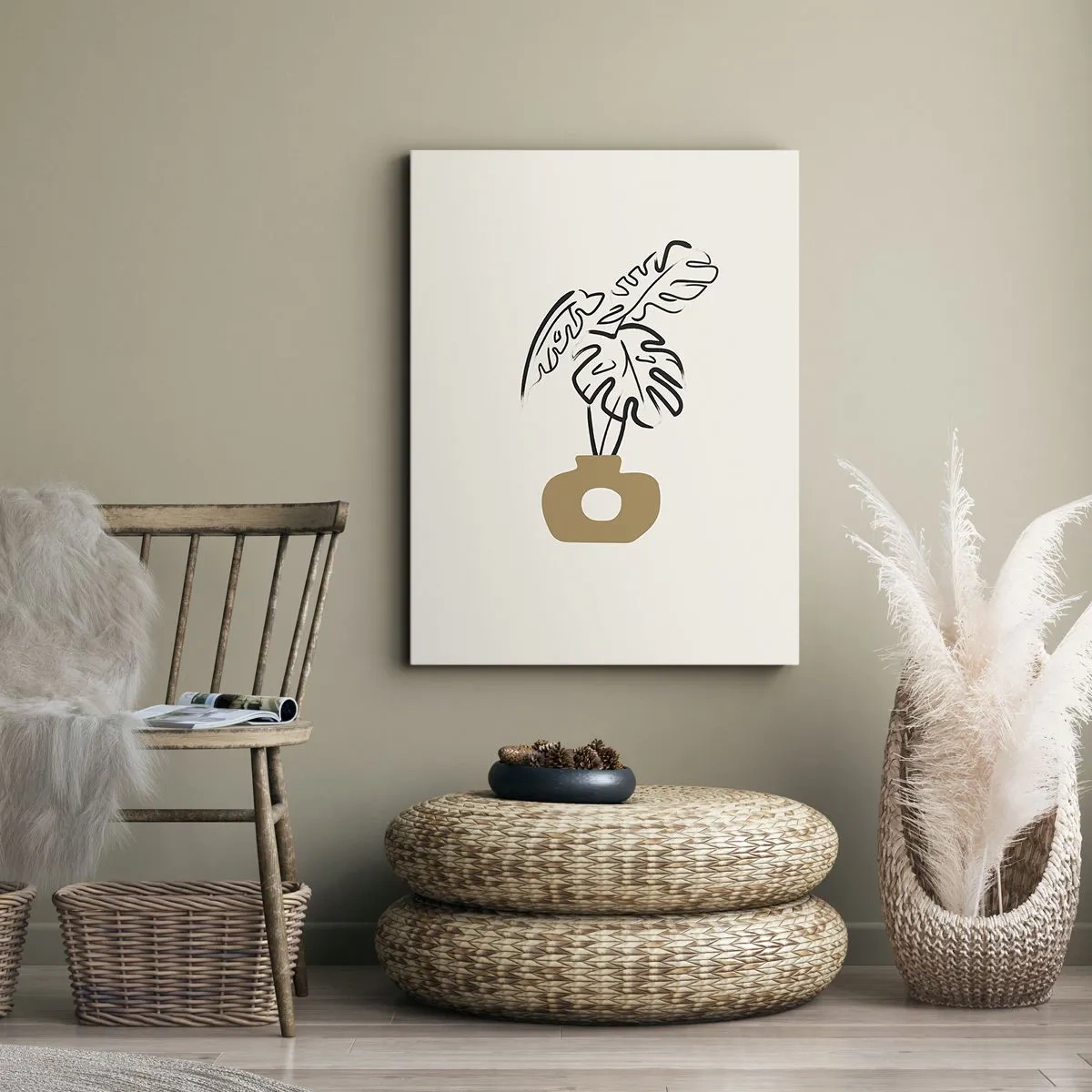 Impression sur toile - Image sur toile - Monstera – décoration de la maison - 70x100 cm