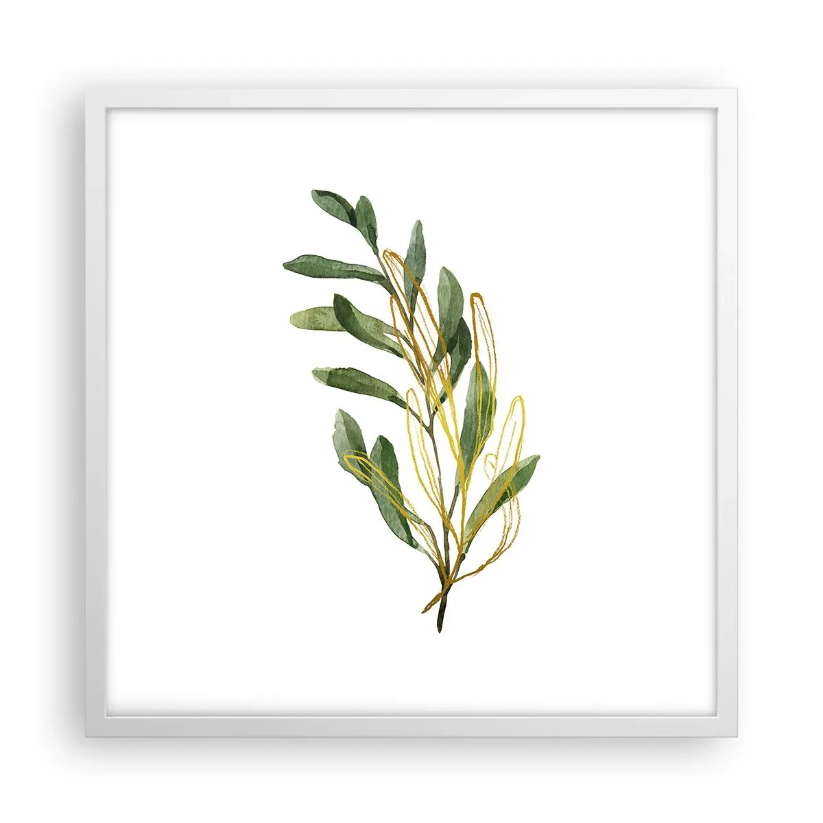 Affiche dans un cadre blanc - Poster - Tout ce qui est bon - 50x50 cm