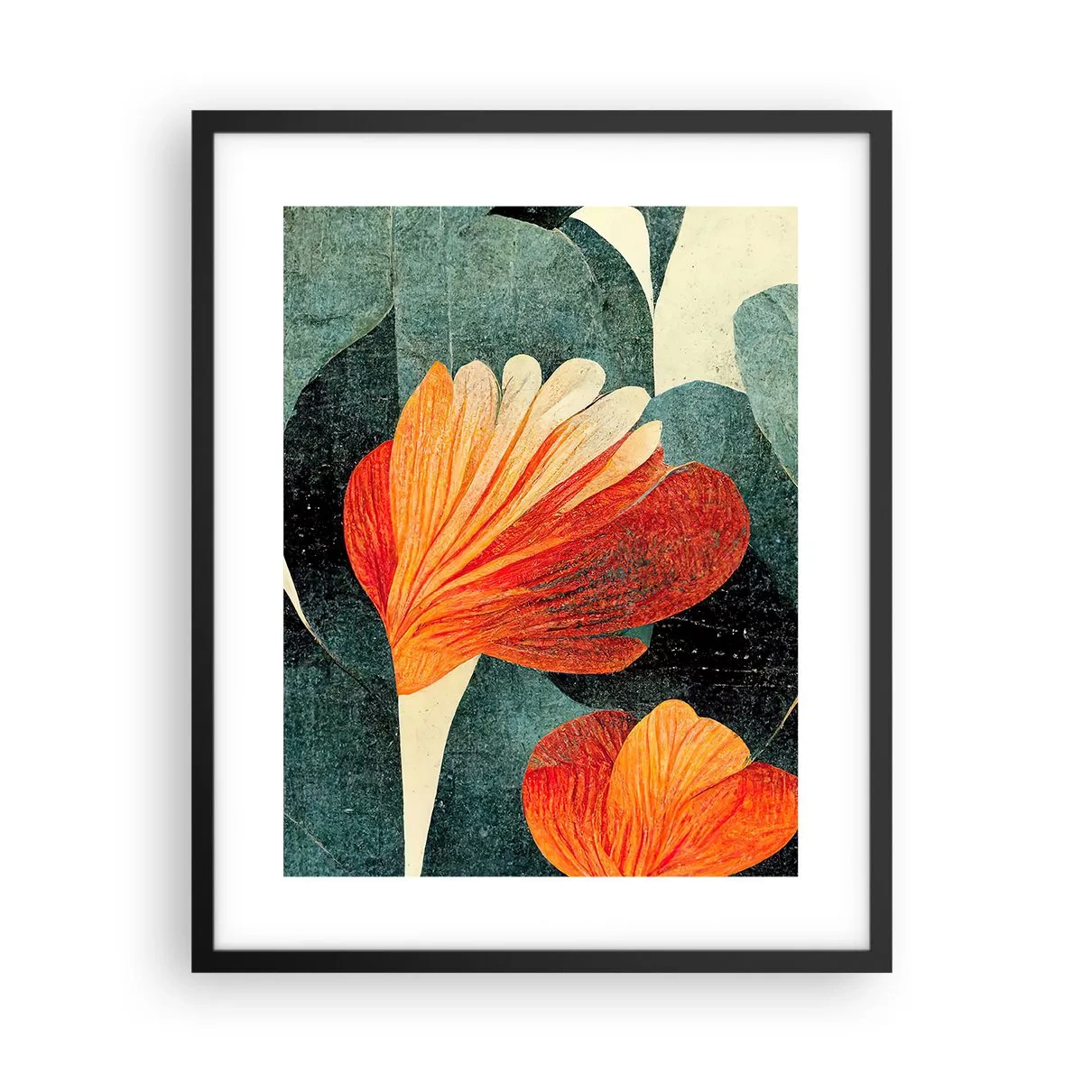 Affiche dans un cadre noir - Poster - La chaleur des tropiques et la fraîcheur de la verdure - 40x50 cm