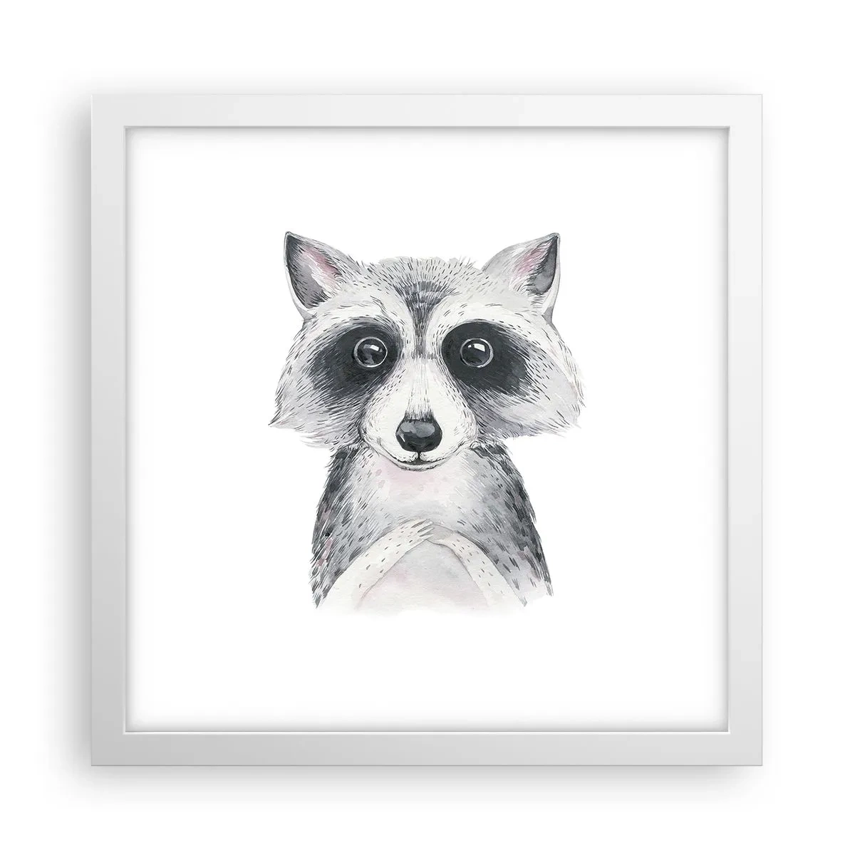 Affiche dans un cadre blanc - Poster - Un moment pour s'émouvoir - 30x30 cm