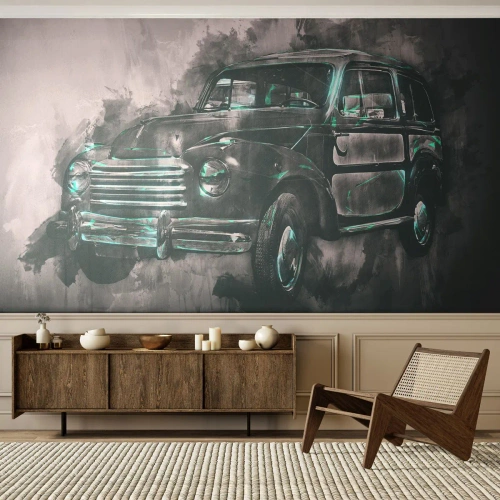 Papier Peint Photo Standard Eco - Ancêtre respecté - Voiture rétro, Automobile, Voyage - 150x105 cm