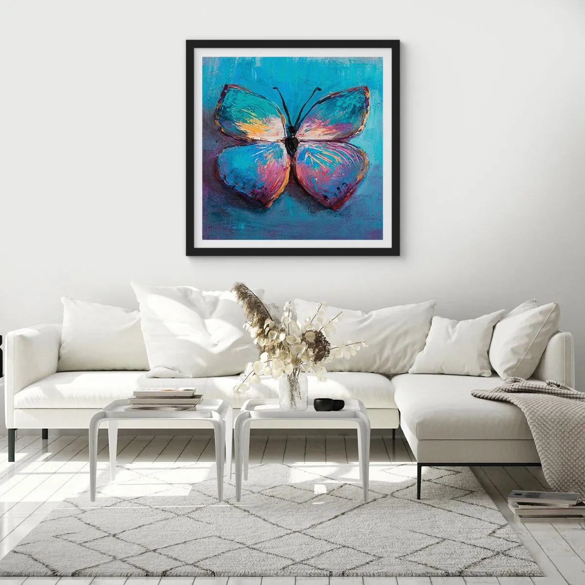 Affiche dans un cadre noir - Poster - Dans toute sa splendeur - 60x60 cm