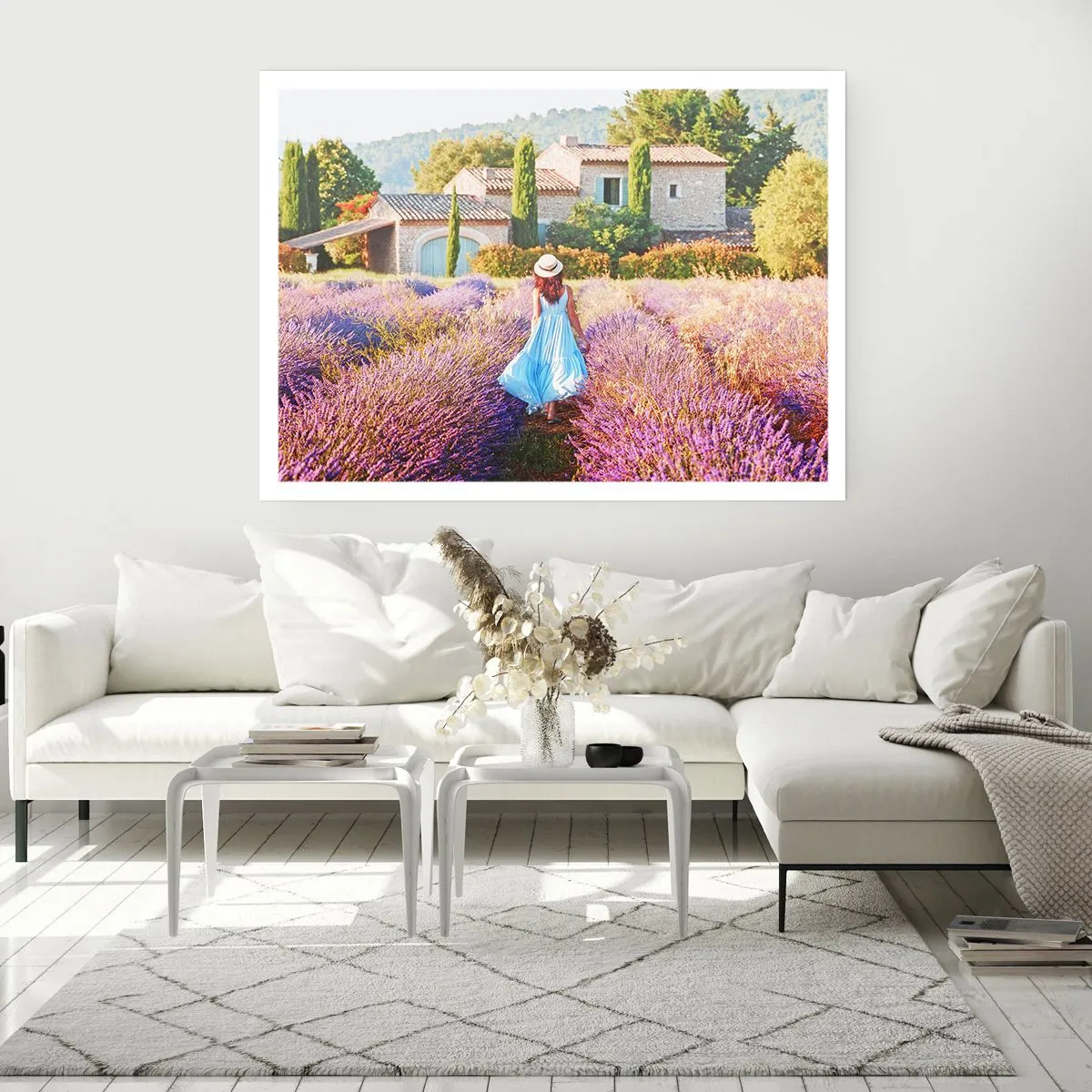 Affiche - Poster - Fille de la lavande - 50x40 cm