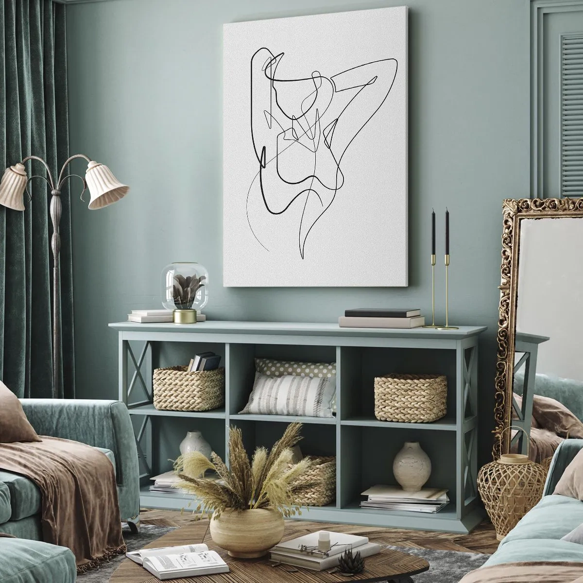 Impression sur toile - Image sur toile - Vraiment, tu es comme ça... - 65x120 cm