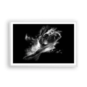 Affiche dans un cadre blanc - Poster - Coincé en l'air - 91x61 cm