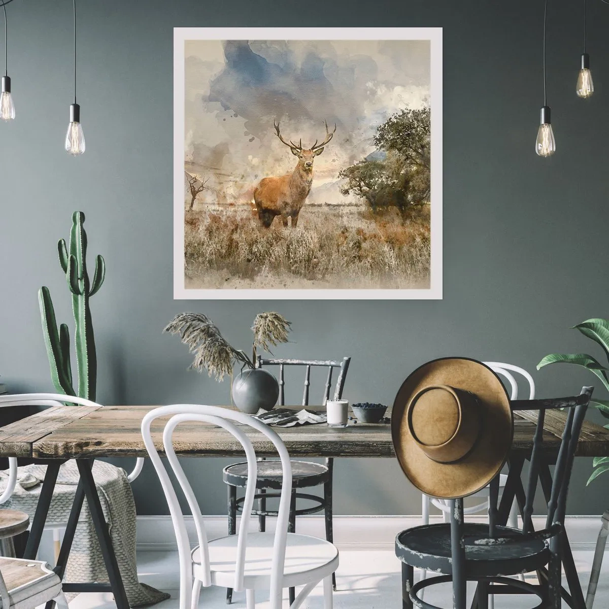 Affiche - Poster - Dignité - force - majesté - 50x50 cm