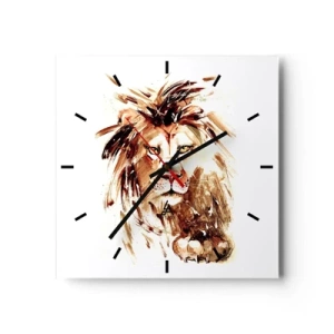 Horloge murale - Pendule murale - Force et dignité - 40x40 cm