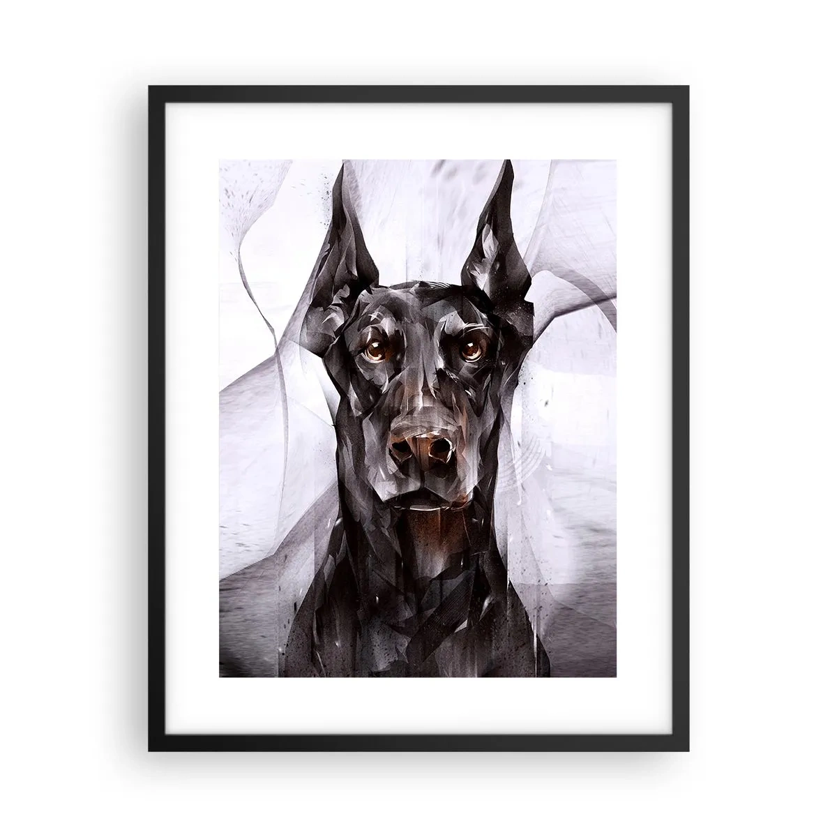 Affiche dans un cadre noir - Poster - Né noble - 40x50 cm