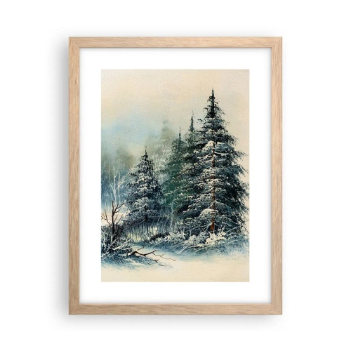 Affiche dans un chêne clair - Poster - Prêt pour les fêtes - 30x40 cm