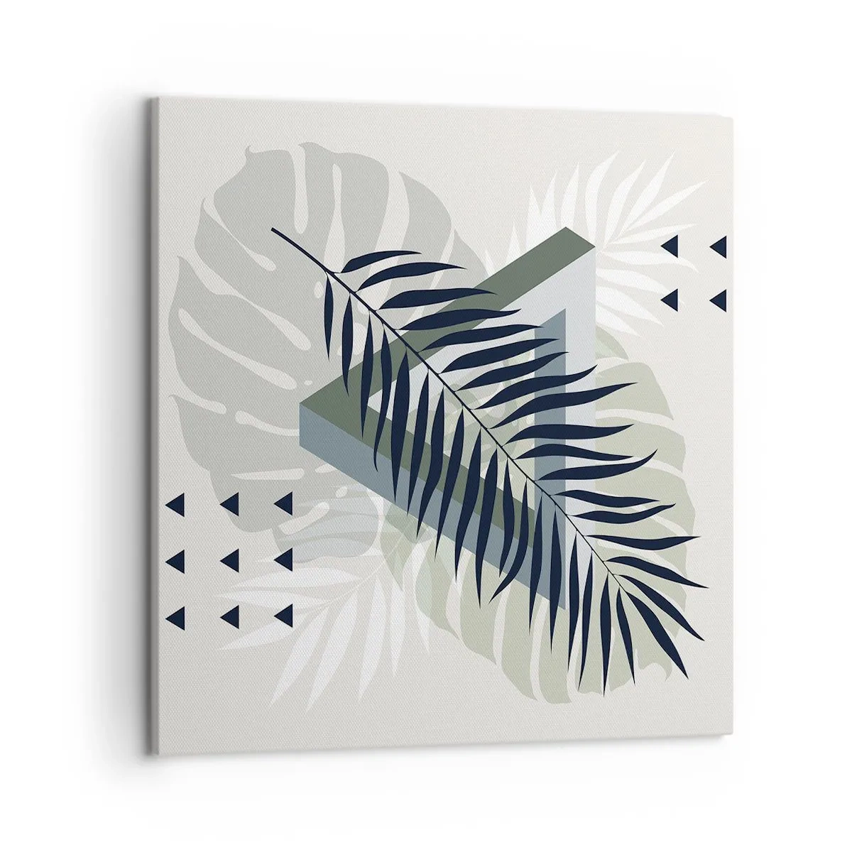 Impression sur toile - Image sur toile - Nature et géométrie - deux odres? - 50x50 cm
