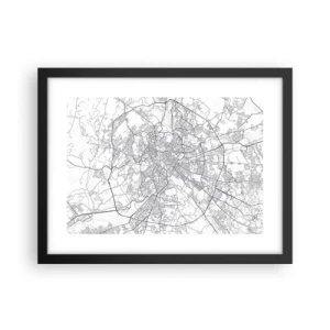 Affiche dans un cadre noir - Poster - Cercle romain - 40x30 cm