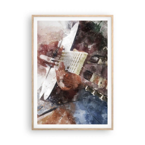 Affiche dans un chêne clair - Poster - Et qu'en pensez-vous ? - 70x100 cm