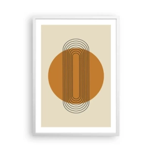 Affiche dans un cadre blanc - Poster - Plan idéal - 50x70 cm