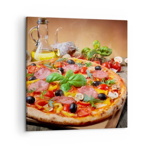 Impression sur toile - Image sur toile - Avec une vraie saveur italienne - 60x60 cm