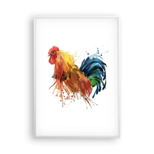 Affiche dans un cadre blanc - Poster - Robe royale, fierté royale - 70x100 cm