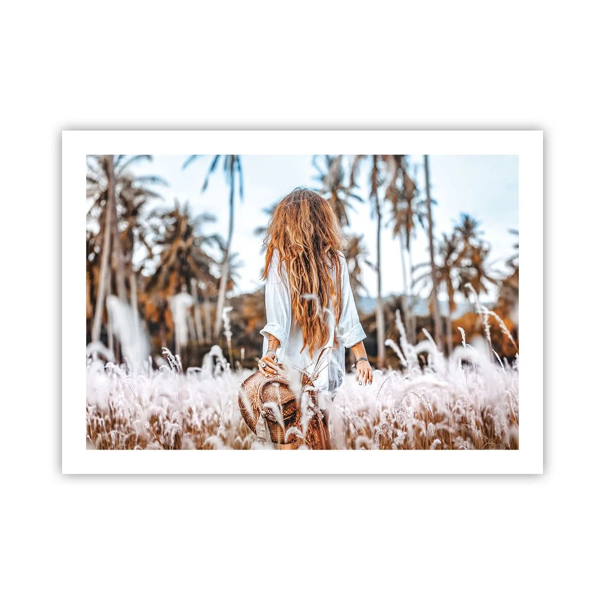 Affiche - Poster - Né de peluches d'herbe - 70x50 cm