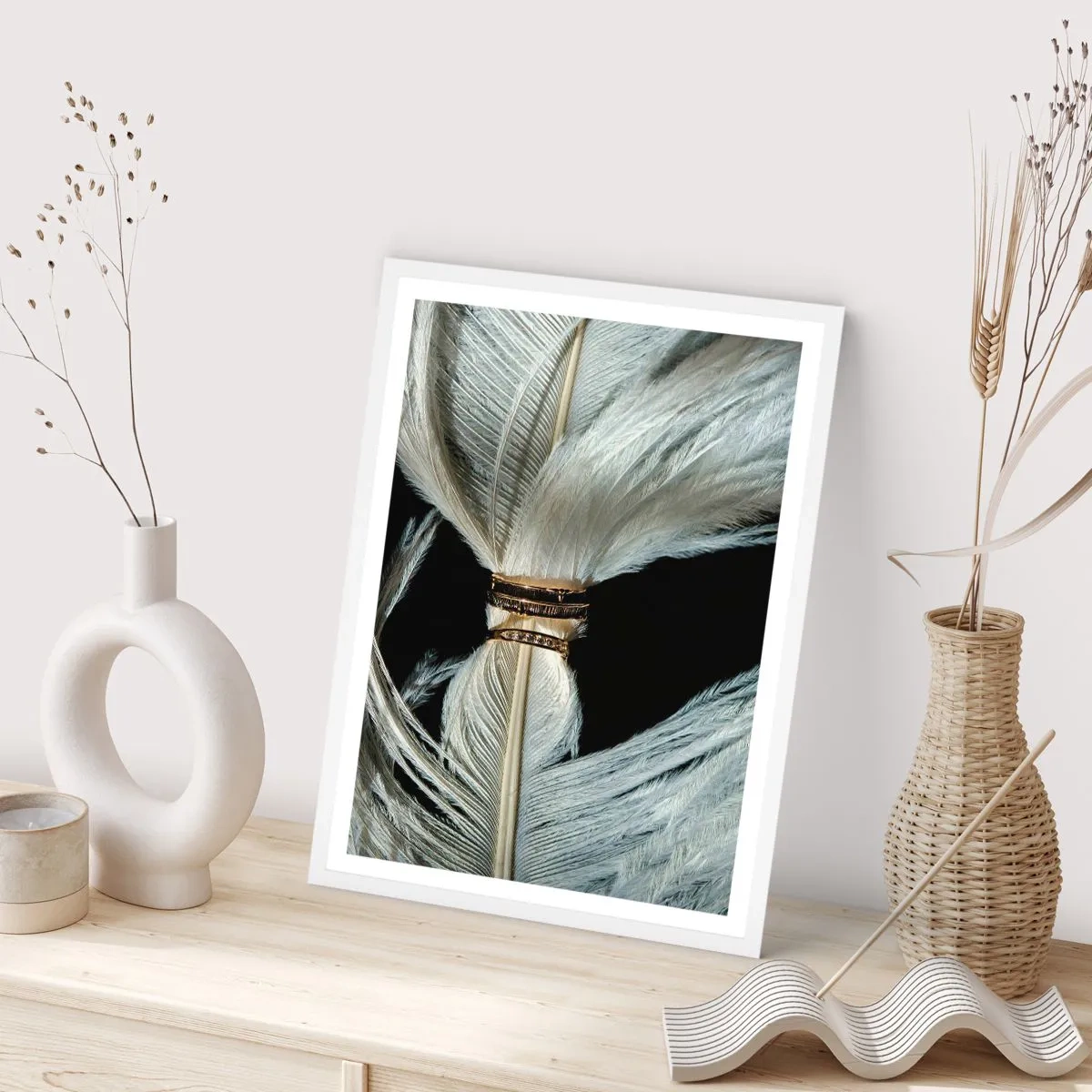 Affiche dans un cadre blanc - Poster - ... et je ne te laisserai pas ... - 50x70 cm