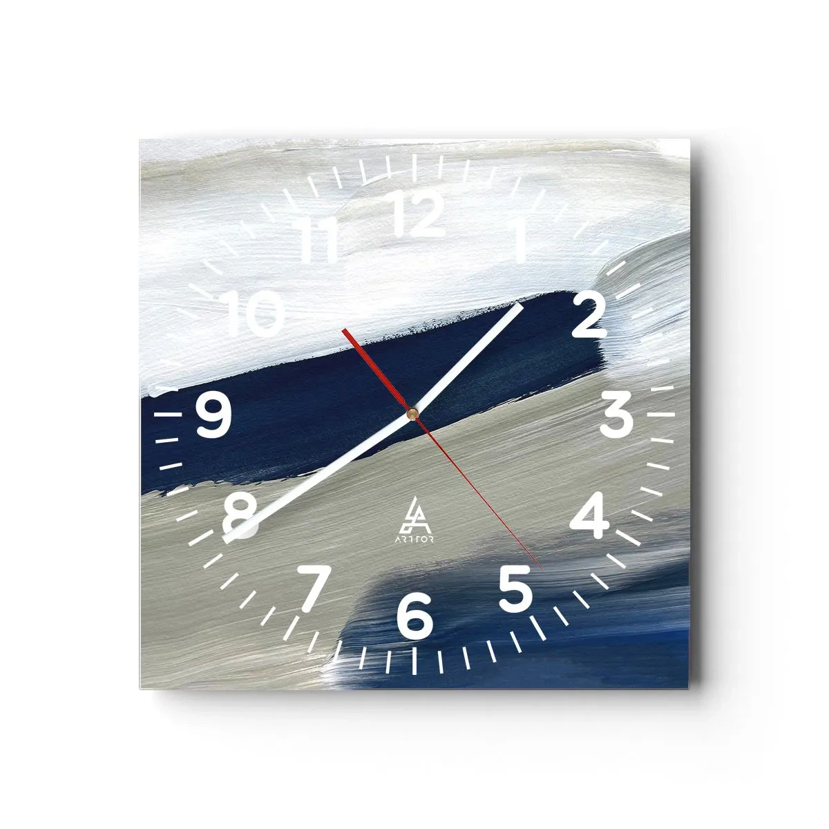 Horloge murale - Pendule murale - Rencontre avec la blancheur - 40x40 cm