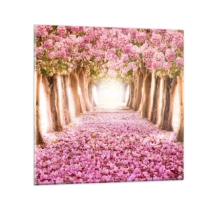 Impression sur verre - Image sur verre - La route du paradis - 30x30 cm