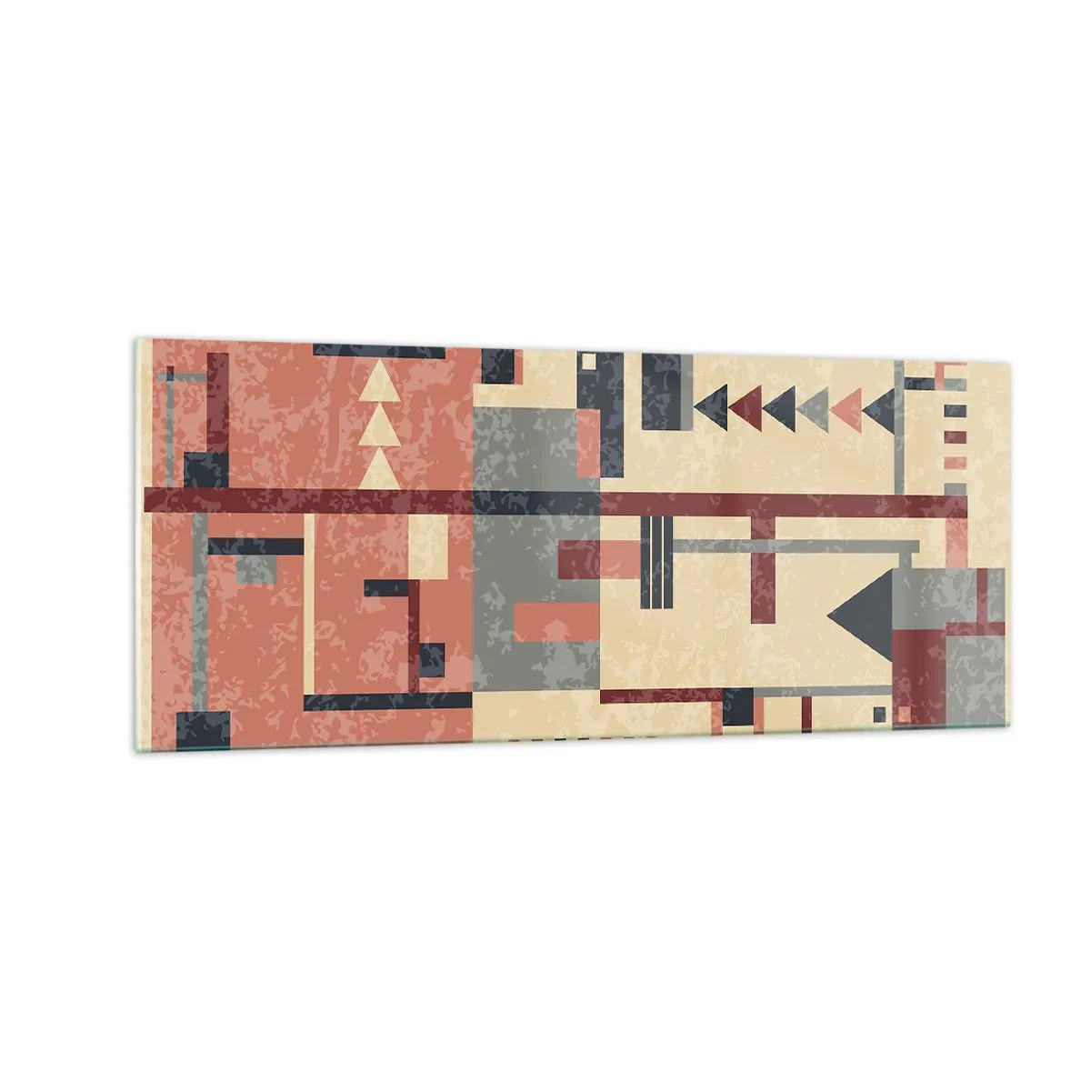 Impression sur verre - Image sur verre - Une combinaison de verticaux et d'horizontaux - 100x40 cm