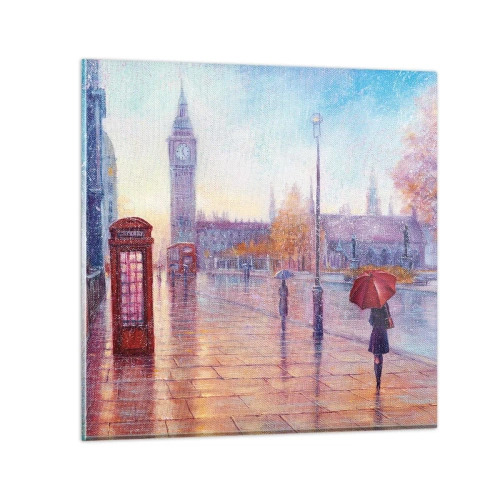 Impression sur verre - Image sur verre - Jour automnal londonien - 50x50 cm