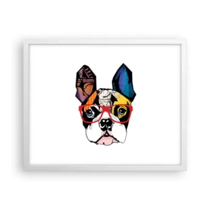 Affiche dans un cadre blanc - Poster - Intellectuel - 50x40 cm