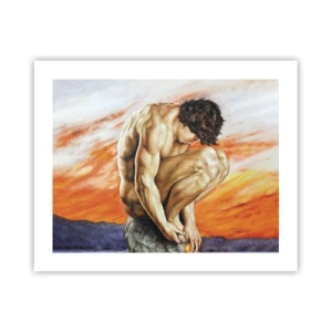 Affiche - Poster - Plongé dans ses pensées - 50x40 cm