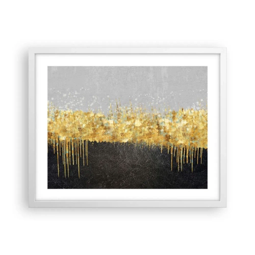 Affiche dans un cadre blanc - Poster - Vers l'intérieur et vers le haut - 50x40 cm