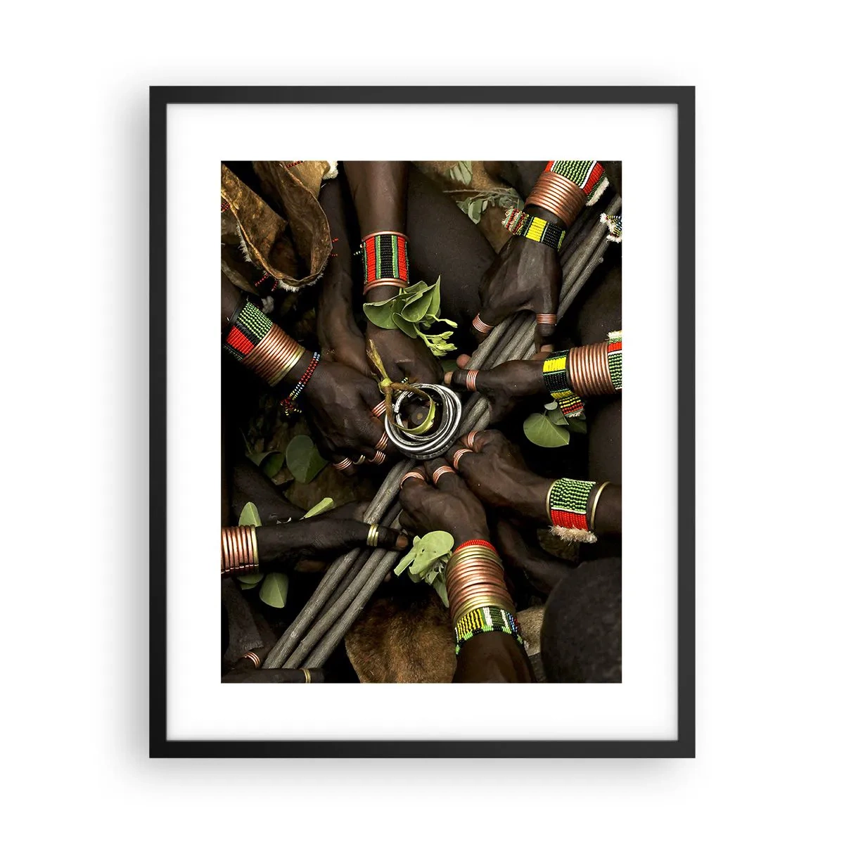 Affiche dans un cadre noir - Poster - Nous sommes ensemble - 40x50 cm