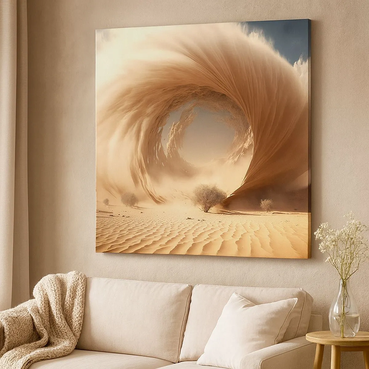 Impression sur toile - Image sur toile - Portail ouvert - 30x30 cm