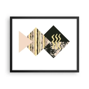 Affiche dans un cadre noir - Poster - Pas si simple - 50x40 cm